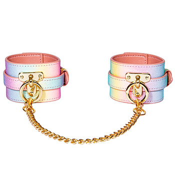 Bondara Luxe Sugar Rush Rainbow Glitter Handcuffs