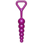 Bondara Baller Purple Silicone Anal Beads - 7 Inch