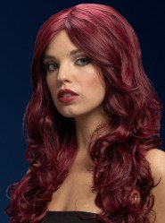 Fever Nicole Red Cherry Long Wavy Wig - 26 Inch