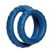 Bondara Double Decker Dark Blue Silicone Dual Cock Ring