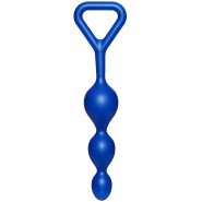 Bondara Tip Off Blue Silicone Anal Beads - 7 Inch